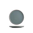 Set 6 piattini pane in porcellana Pearl azzurro cm 15