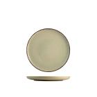 Set 6 piattini pane in porcellana Pearl verde cm 15