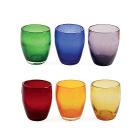 Set 6 bicchieri acqua Acapulco Rainbow