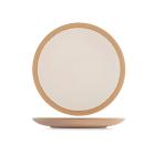 Set 6 piatti piani in stoneware Gemme avorio cm 27