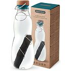 Bottiglia in vetro Eau Good Glass con tappo in sughero e filtro a carbone attivo 650 ml ocean
