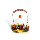 Bollitore in smalto decorato Woods 2,5 litri