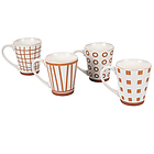 Set 4 tazze mug Geometry