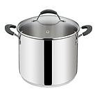 Pentola in acciaio inox con coperchio Tempra