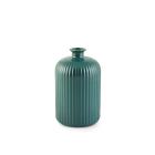 Vaso in vetro riciclato righe ottanio cm 23