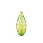 Vaso in vetro riciclato cerchi verde cm 39