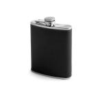 Fiaschetta whisky in acciaio inox e pvc nero ml 200