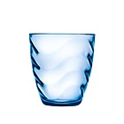 Set 3 bicchieri acqua Wave azzurro