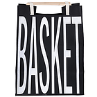 Borsa shopper com manici in legno Basket Bigismore cm 50x65x35