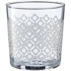 Set 6 bicchieri in vetro decorato Midas