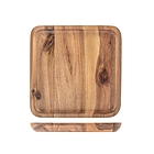 Vassoio quadrato in legno di acacia cm 20x20x2