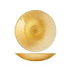 Centrotavola in vetro effetto glitter Charme Gold cm 40