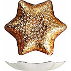 Centrotavola stella in vetro Gold Cosmo cm 32,5