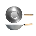 Padella wok in acciaio al carbonio Steel Orient cm 28