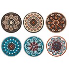 Set 6 sottopentola tondi in ceramica Shiraz