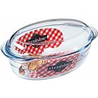 Casseruola ovale in vetro borosilicato con coperchio Ocuisine