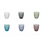 Set 6 bicchieri acqua colorati Syrah New