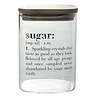 Barattolo zucchero in vetro Victionary (inglese)