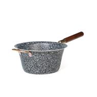 Paiolo in alluminio effetto pietra