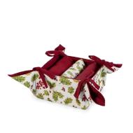 Cestino in cotone e poliestere Wildberry con 3 strofinacci