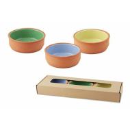 Set 3 stampi in ceramica crema catalana (colori assortiti)