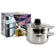 Pentola risottiera in acciaio per induzione cm 18