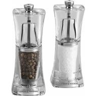 Set macina sale e pepe in acrilico Crystal Precision cm 12,5