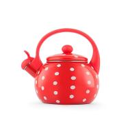 Bollitore in smalto decorato Pois 2 litri