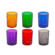 Set 6 bicchieri in vetro colorato Timeless cl 60