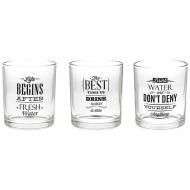 Set 3 bicchieri Let's Party Acqua