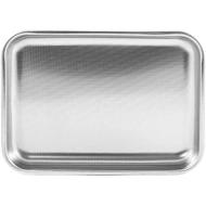 Teglia da forno bassa in acciaio inox cm 40x28x3