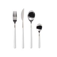 Set 24 posate in acciaio inox con manico in plastica Nova