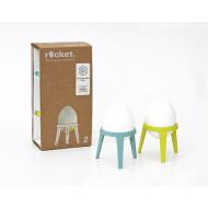 Set 2 porta uovo Rocket lime e turchese