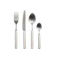 Set 24 posate in acciaio inox con manico in plastica Domo