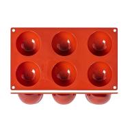 Stampo in silicone per semisfere 6 posti cm 7 Formaflex