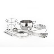 Set per fonduta in acciaio inox 13 pezzi 65060