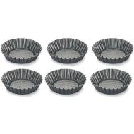 Confezione 6 stampi Crostatina in alluminio antiaderente