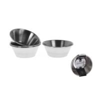 Set 4 ciotole in acciaio inox cm 6