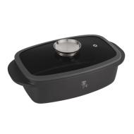 Rostiera Antracite con coperchio cm 32x21