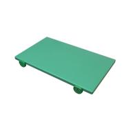 Tagliere polietilene verde con fermi cm 60x40x2
