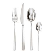 Set posate Linea Q monoblocco in acciaio inox 24 pezzi