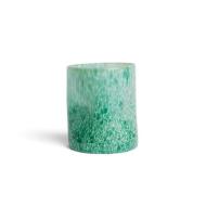 Set 2 bicchieri in vetro soffiato Macchia Turchese