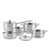 Batteria pentole 7 pezzi in acciaio inox Inoxessentia