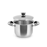 Pentola con coperchio in acciaio inox Classic
