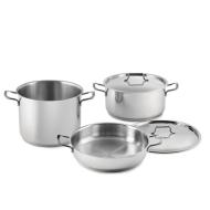 Batteria pentole 5 pezzi in acciaio inox Genesis