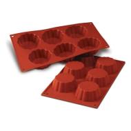 Stampo in silicone 6 Briochette cannellate