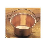 Paiolo in rame con manico ad arco cm 26