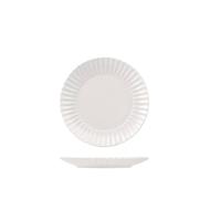 Set 6 piatti frutta in stoneware Lotus bianco cm 21