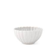 Set 6 coppette in stoneware Lotus bianco cm 14