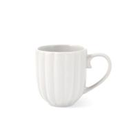 Set 6 tazze mug in stoneware Lotus bianco cc 350